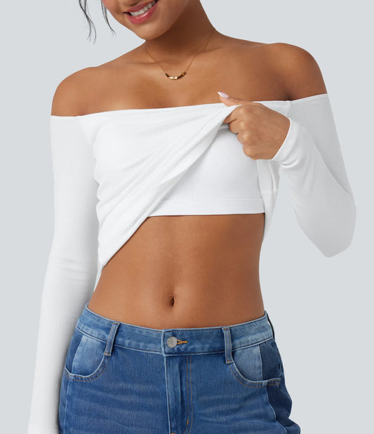 Off-Shoulder Bra Top